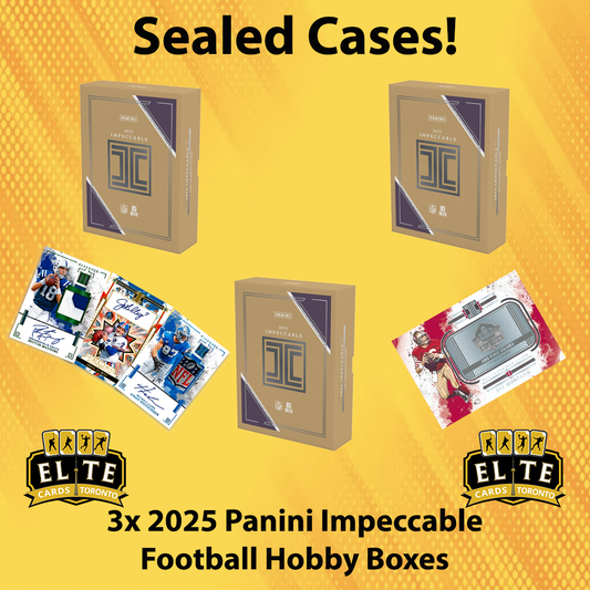 2025 Panini Impeccable Football Hobby Case PYT (3 Box) - Break #2849
