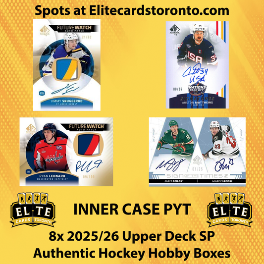 2025 - 2026 Upper Deck SP Authentic Hockey Hobby Inner Case PYT (8 Box) - Break #3347