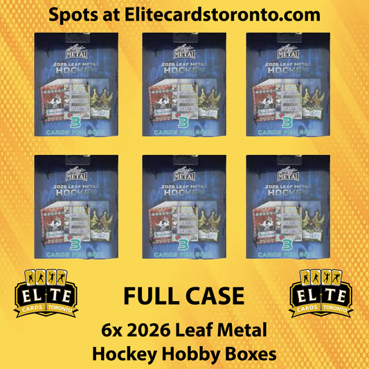 2026 Leaf Metal Hockey Hobby Case PYT (6 Box) - Break #3323