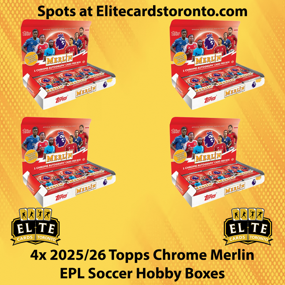 4 Box 2025 - 2026 Topps Chrome Merlin EPL Hobby PYT - Break #3328