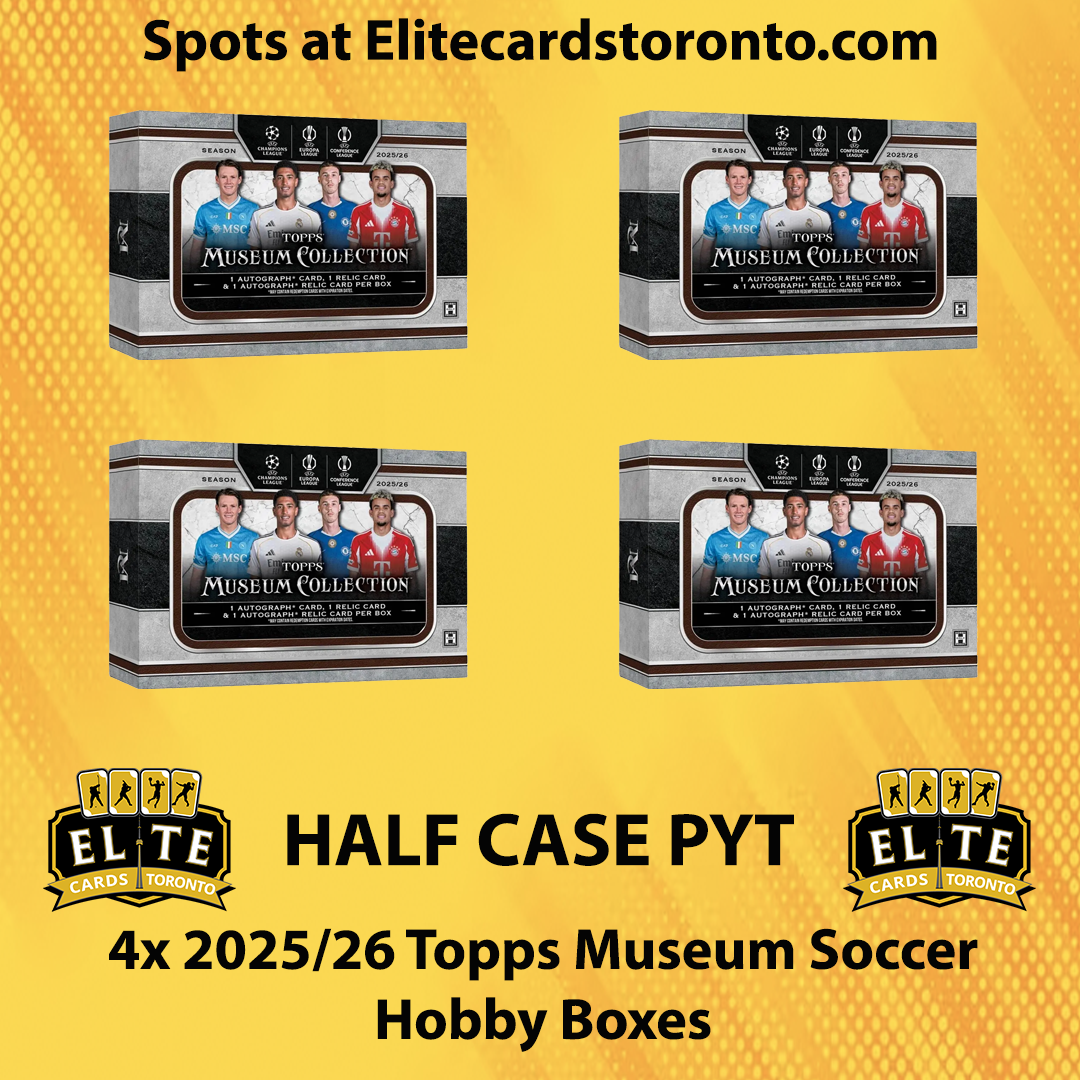 4x 2025 - 2026 Topps Museum Soccer Hobby PYT - Break #3579