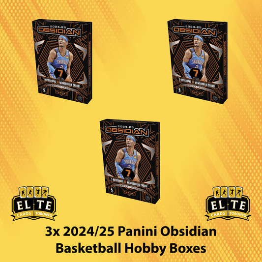 3 Box 2024 - 2025 Panini Obsidian Basketball Hobby (Monday) PYT - Break #2790