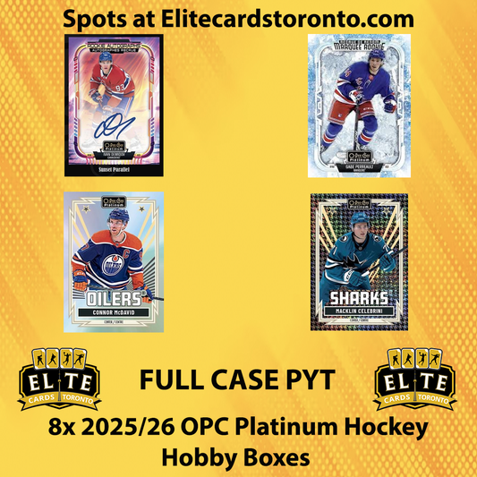 2025 - 2026 Upper Deck OPC Platinum Hockey Hobby Case PYT (8 Box) - Break #3558