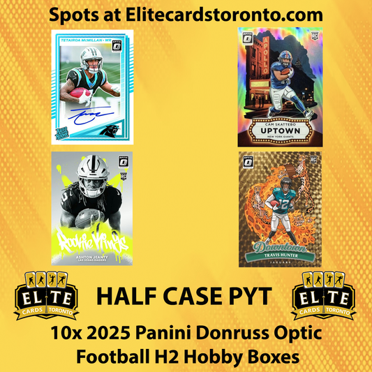 2025 Panini Donruss Optic Football H2 Hobby Half Case PYT (10 Box) - Break #3047