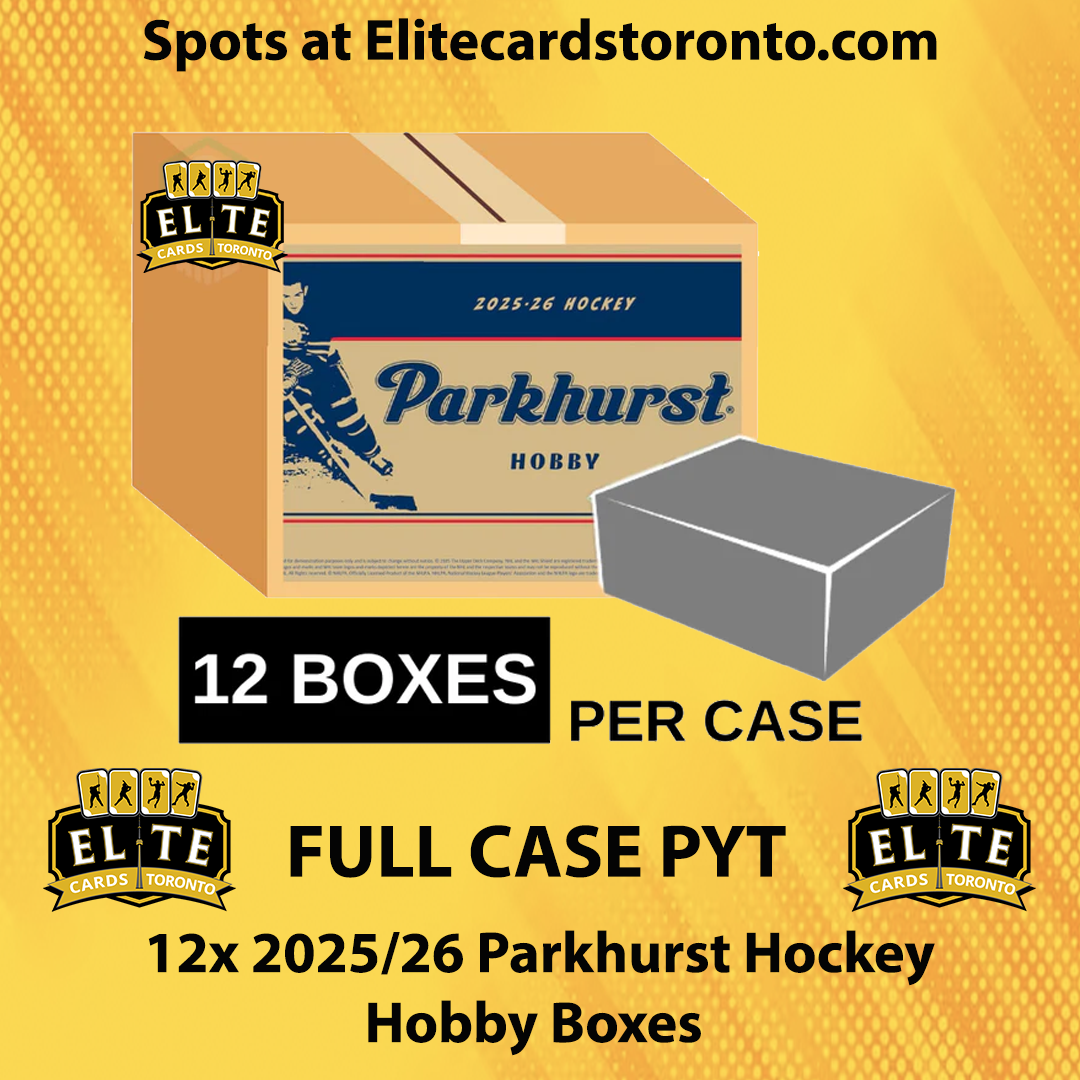 2025 - 2026 Parkhurst Hockey Hobby Case PYT (12 Box) - Break #3400