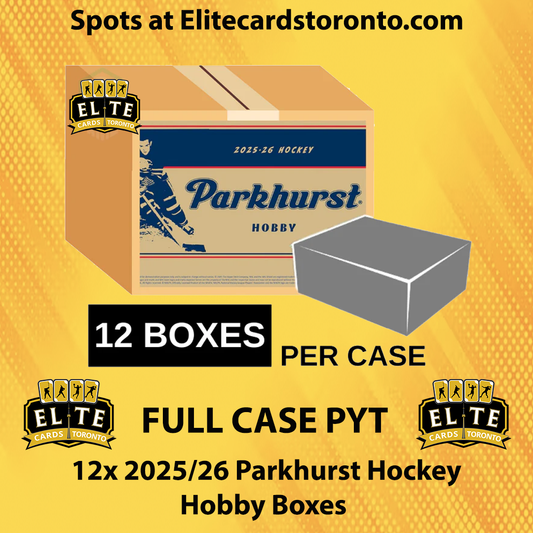 2025 - 2026 Parkhurst Hockey Hobby Case PYT (12 Box) - Break #3400