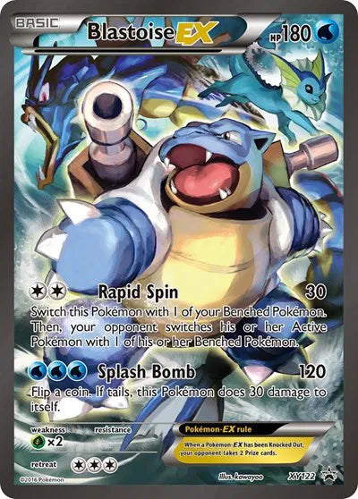 2016 Pokemon XY Black Star Promo Blastoise EX XY122
