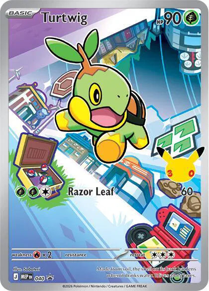2026 Pokemon First Partners Pack Series 1 Turtwig Black Star Promo 040
