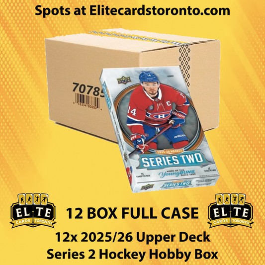 2025 - 2026 Upper Deck Series 2 Hockey Hobby Case Break (12 Box) #2 - Break #3060