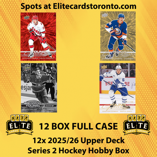 2025 - 2026 Upper Deck Series 2 Hockey Hobby Case Break (12 Box) #2 - Break #3060