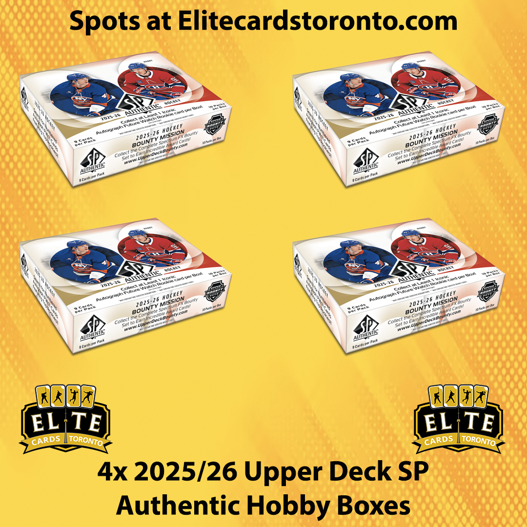 4 Box 2025 - 2026 Upper Deck SP Authentic Hockey Hobby PYT - Break #3358