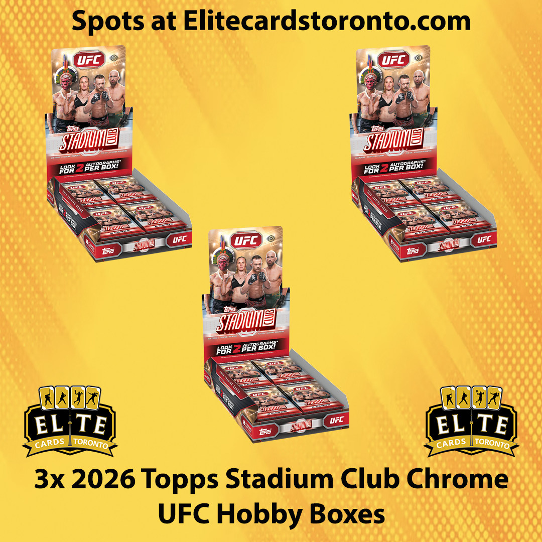 3x 2026 Topps Stadium Club Chrome UFC Hobby Break - Break #3484