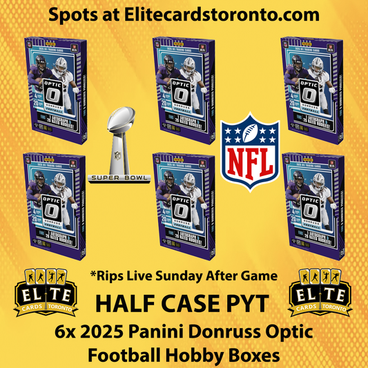 2025 Panini Donruss Optic NFL Hobby Half Case SUPER BOWL PYT (6 Box) - Break #3016