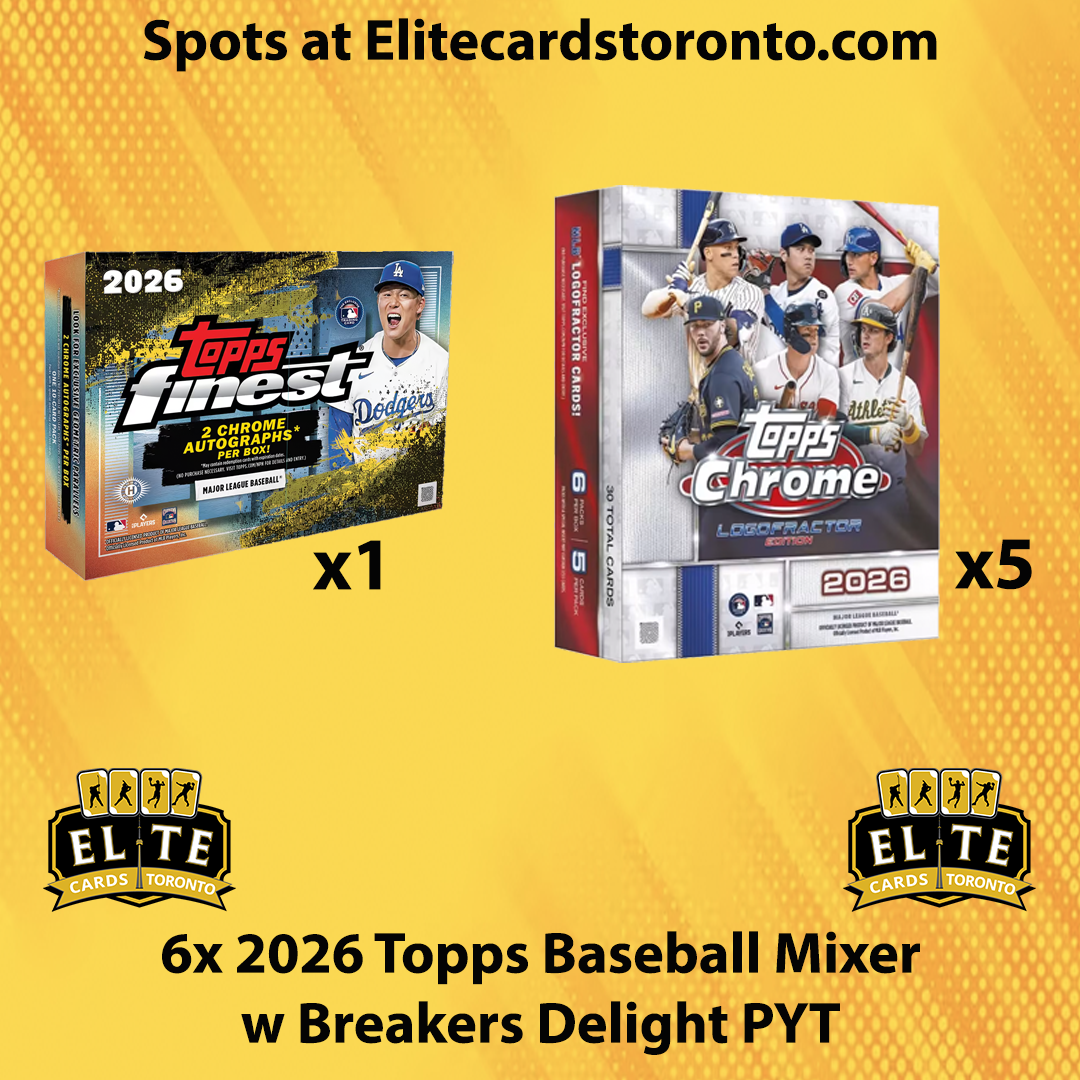 6 Box 2026 Topps Baseball Mixer PYT w Breakers Delight - Break #3521