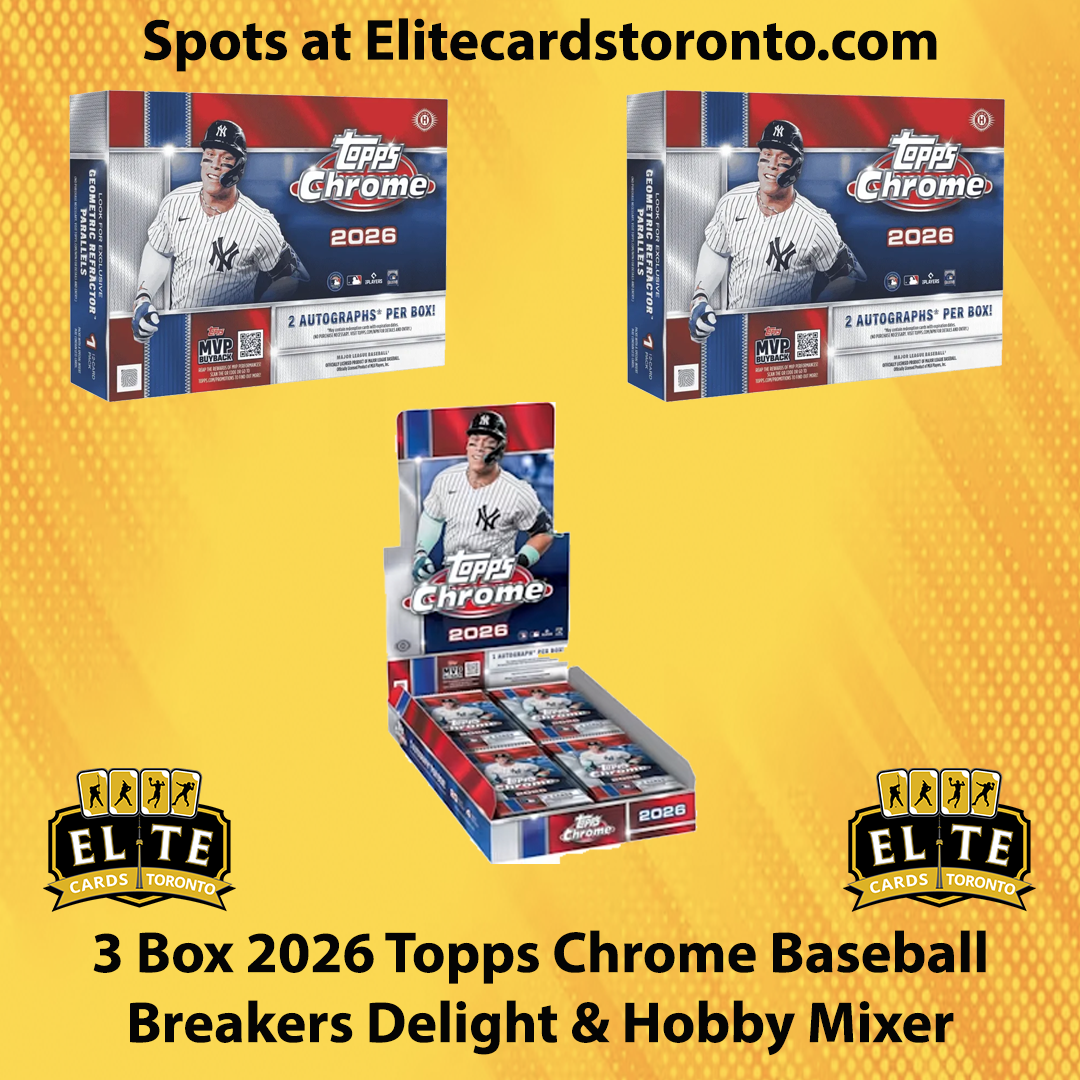 3 Box 2026 Topps Chrome Baseball Mixer w/ Breakers Delight - Break #3475
