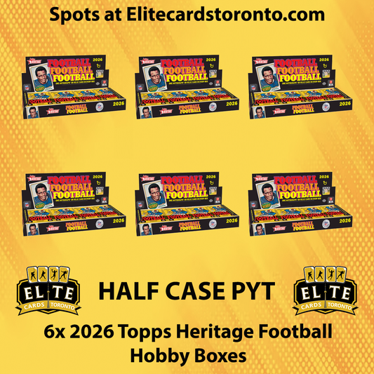 2026 Topps Heritage Football Hobby Half Case PYT (6 Box) - Break #3637