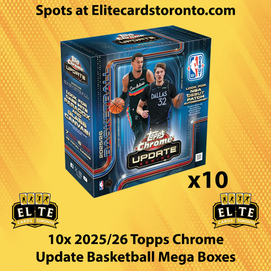 10x 2025 - 2026 Topps Chrome Update Mega Box PYT #2 - Break #3495